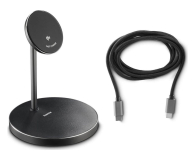 Hama ŁADOWARKA INDUKCYJNA STAND Qi2 FAST CHARGE 15W CZARNA - 1548495 - zdjęcie 4